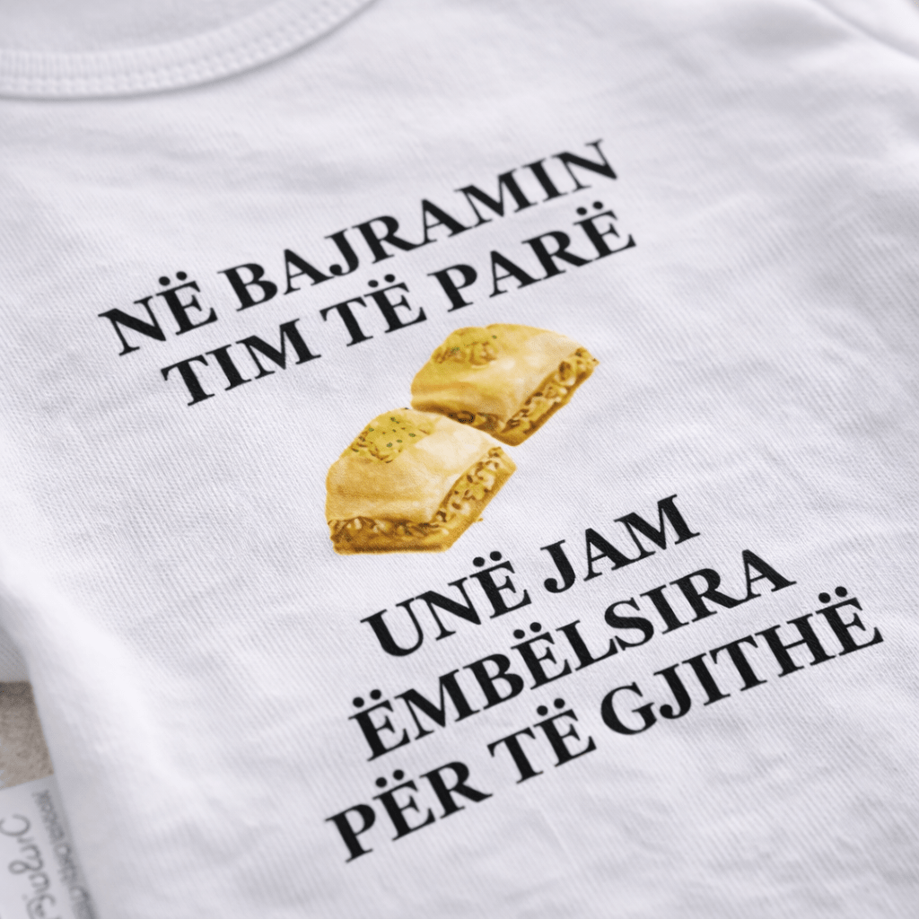 Baby Body „Mein erstes Bajram“ – Premium Baumwolle | Hochwertiger Druck - eilstore.com