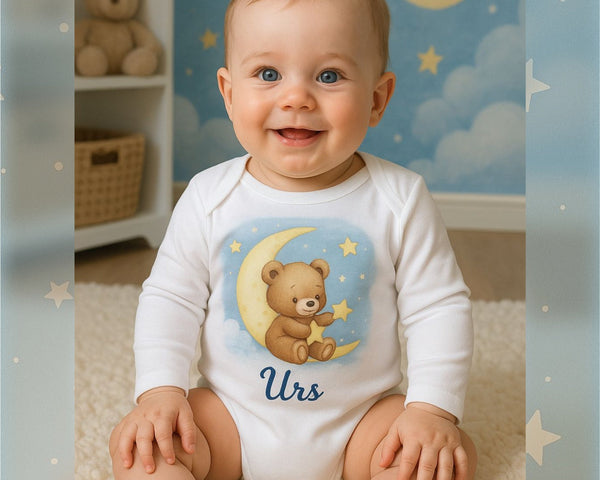 Baby Body personalisiert mit Name – Süsses Geschenk zur Geburt - eilstore.com