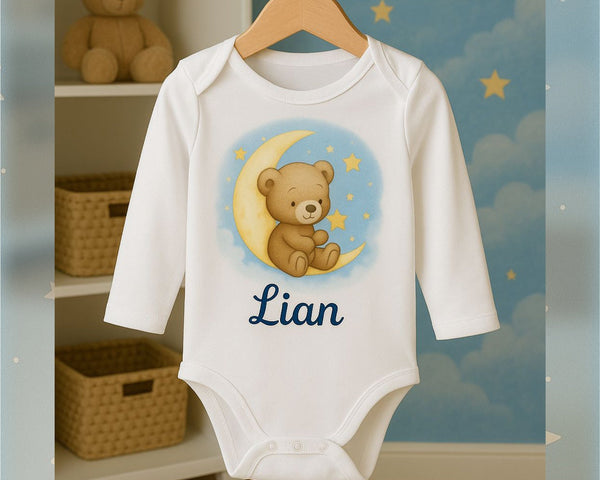 Baby Body personalisiert mit Name – Süsses Geschenk zur Geburt - eilstore.com