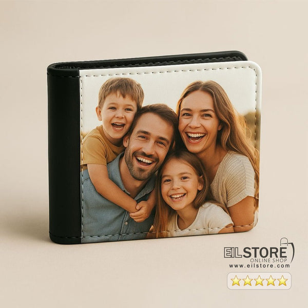 Personalisierte Foto Leder Karte Hold Brieftasche fĂŒr MĂ€nner - eilstore.com