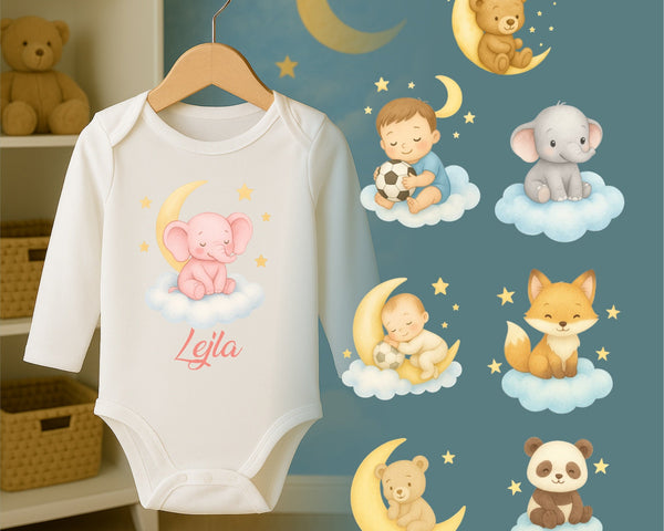 Personalisierter Babystrampler – Mit Name & süssem Motiv - eilstore.com