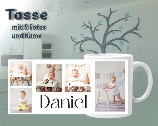 Tasse mit Fotos und Name - eilstore.com